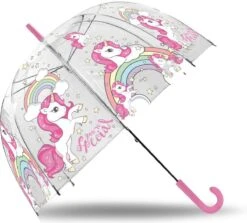 Merkloos Kinderparaplu Unicorn - Transparant -Bo Camp Goedkope Winkel 1200x1082 2