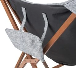 Bo-Camp - Urban Outdoor - Relaxstoel - Bloomsbury - L - Oxford Polyester - Grijs -Bo Camp Goedkope Winkel 1200x1085