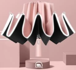 Tamarow™ Automatische Opvouwbare Paraplu - Omgekeerd Design - Windproof - Lichtgewicht - Reflectie - Omgekeerd Design - Roze 8 Tamarow™ Automatische Opvouwbare Paraplu - Omgekeerd Design - Windproof - Lichtgewicht - Reflectie - Omgekeerd Design - Roze -Bo Camp Goedkope Winkel 1200x1099 2