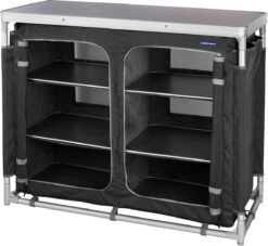 Campart Campingkeuken KI-0734 - Campingkast Groot - 4 Verstelbare Poten - Opvouwbaar En Lichtgewicht - Inclusief Opbergtas - Grijs -Bo Camp Goedkope Winkel 1200x1105 2