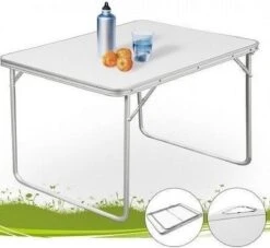 Merkloos Aluminium Inklapbare Tuintafel - Campingtafel - 80x60x68 Cm -Bo Camp Goedkope Winkel 1200x1105 4