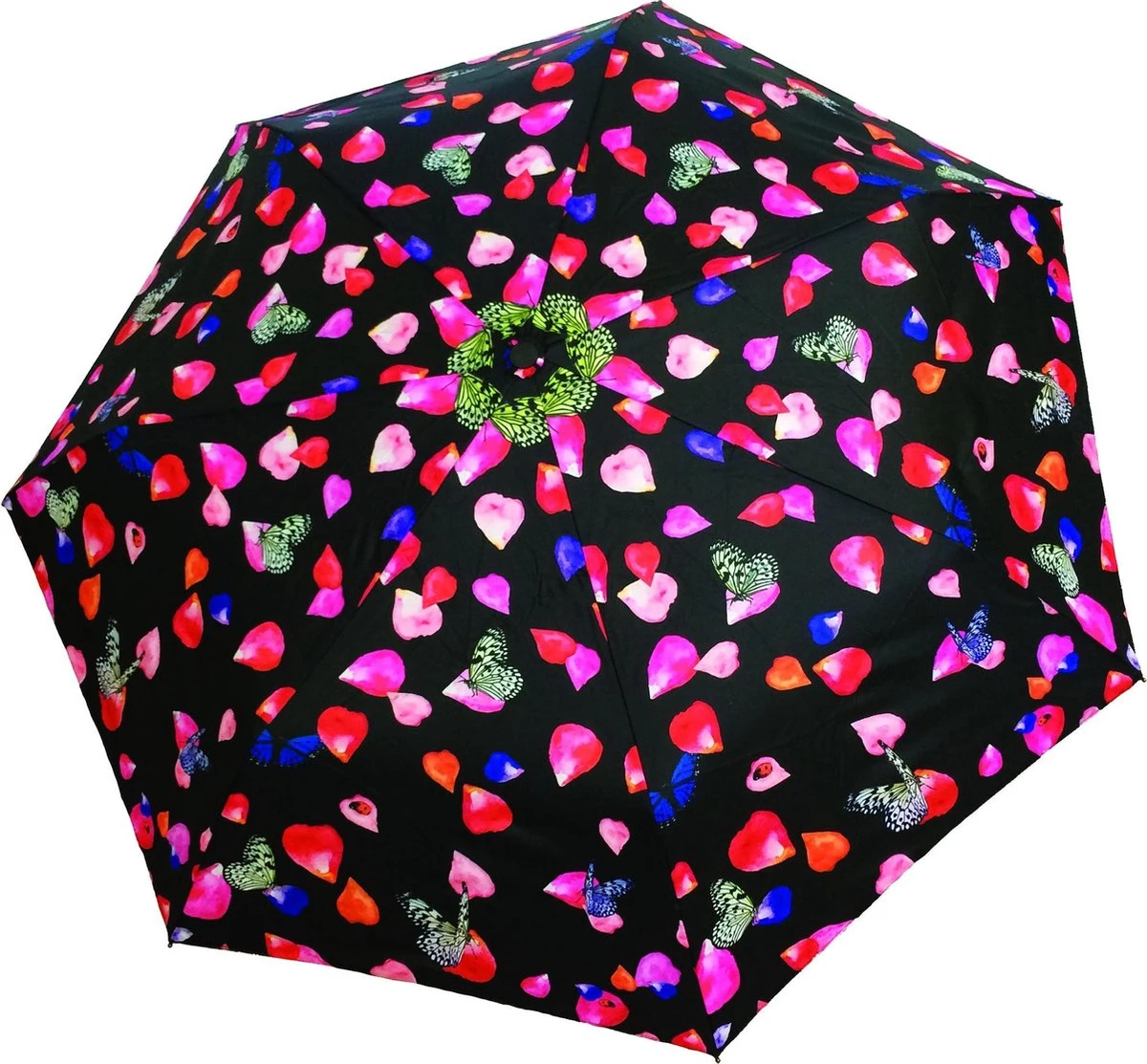 Smati Pétale Opvouwbare Stormparaplu - Paraplu - Auto Open/Dicht - ø 90 Cm - Zwart/Multi Kleur 1 Smati Pétale Opvouwbare Stormparaplu - Paraplu - Auto Open/Dicht - ø 90 Cm - Zwart/Multi Kleur