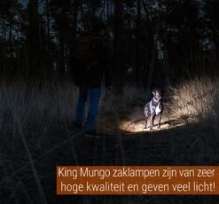 LED Zaklamp - 2000 MAh Oplaadbare Militaire Zaklamp - Zeer Fel - Zwart King Mungo -Bo Camp Goedkope Winkel 1200x1115 7