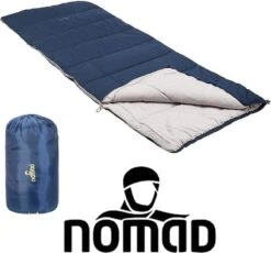 NOMAD® Brisbane Slaapzak | 205x80cm Blauw | Lichtgewicht & Kwalitatief | Dekenmodel Slaapzak | Incl Hoes -Bo Camp Goedkope Winkel 1200x1118 1