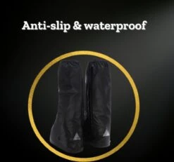 EASTWALL Cover Pro Schoenhoezen - Schoenovertrek Herbruikbaar - Bescherm Je Schoenen Tegen Water, Modder En Sneeuw - Universele Waterdichte Overschoenen - Schoenbeschermers - Anti-slip - Trekkoord Afsluiting - Zwart - Maat 43-44 -Bo Camp Goedkope Winkel 1200x1122 3
