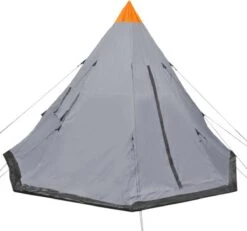 VidaXL Tent 4-persoons Grijs -Bo Camp Goedkope Winkel 1200x1123 1