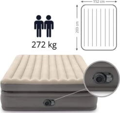 Intex Prime Comfort - Luchtbed - 2-Persoons - 152x203x51 Cm (BxLxH) - Grijs - Met Ingebouwde Motorpomp 14 Intex Prime Comfort - Luchtbed - 2-Persoons - 152x203x51 Cm (BxLxH) - Grijs - Met Ingebouwde Motorpomp -Bo Camp Goedkope Winkel 1200x1124 7