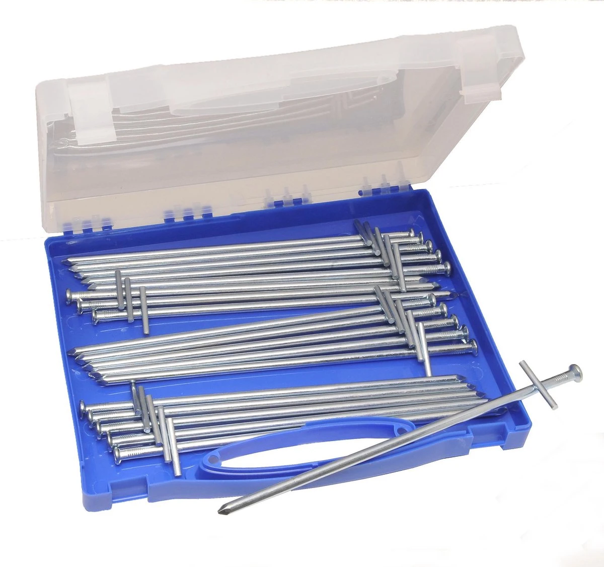 Campking Tarzan Rotspen Kofferset - 23 Cm - 20 Stuks 1 Campking Tarzan Rotspen Kofferset - 23 Cm - 20 Stuks