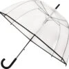 Falconetti - Automatische Koepelparaplu Met Haak - Transparant - Doorzichtig
