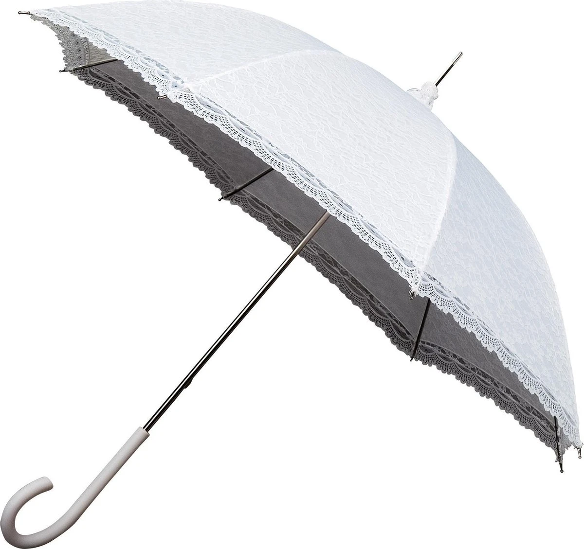 Falcone - Bruidsparaplu Retro Romantic - Ø 90 Cm - Wit 1 Falcone - Bruidsparaplu Retro Romantic - Ø 90 Cm - Wit