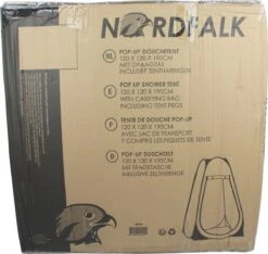 NordFalk Douchetent Pop-up 190 Cm - Camping Douche - Omkleedtent - Incl. Tentharingen En Draagtas - Groen -Bo Camp Goedkope Winkel 1200x1135