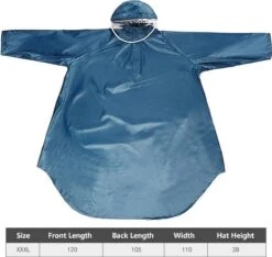 Fuegobird - Poncho Regenponcho - Fiets Wandel Motor - Outdoor Poncho - Kwaliteit Poncho - One Size - Unisex Cyan 8 Fuegobird - Poncho Regenponcho - Fiets Wandel Motor - Outdoor Poncho - Kwaliteit Poncho - One Size - Unisex Cyan -Bo Camp Goedkope Winkel 1200x1137 4