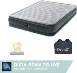 Intex Comfort-plush Full Luchtbed - 2-persoons - 203x152x33 Cm -Bo Camp Goedkope Winkel 1200x1137 5