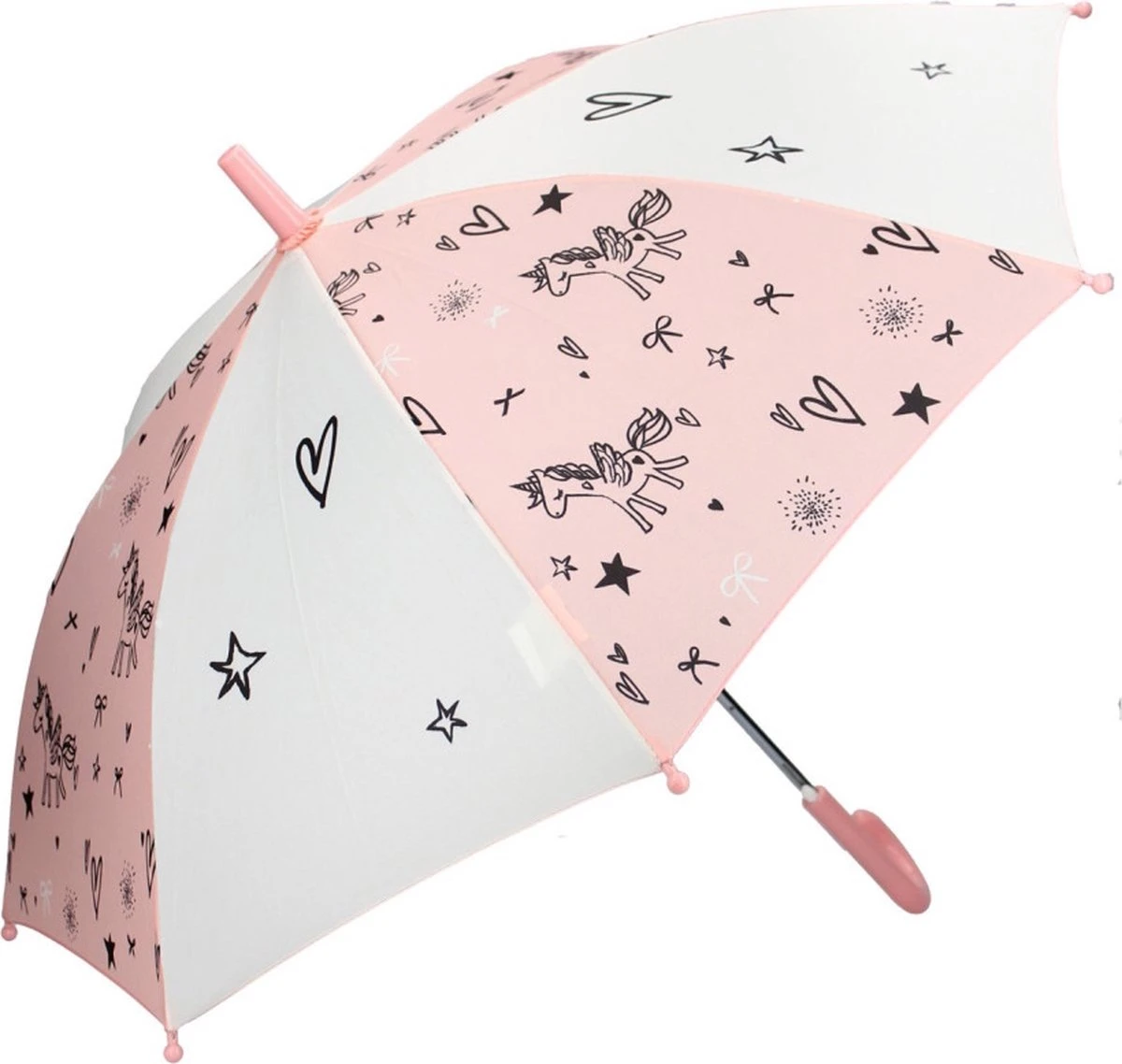 Kidzroom Fearless & Cuddle Paraplu - Peach - Unicorn 2 Kidzroom Fearless & Cuddle Paraplu - Peach - Unicorn - Afbeelding 2