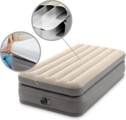 Intex Prime Comfort - Luchtbed - 1-Persoons - 99x191x51 Cm (BxLxH) - Grijs - Met Ingebouwde Motorpomp 16 Intex Prime Comfort - Luchtbed - 1-Persoons - 99x191x51 Cm (BxLxH) - Grijs - Met Ingebouwde Motorpomp -Bo Camp Goedkope Winkel 1200x1144 10