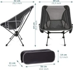 Smartpeas Camping Stoel Van Stevig 600D Polyester En Aluminium - Lichtgewicht En Opvouwbaar - Camping Gadget Inclusief Zijzakken +Plus: Strandmat & Draagtas 11 Smartpeas Camping Stoel Van Stevig 600D Polyester En Aluminium - Lichtgewicht En Opvouwbaar - Camping Gadget Inclusief Zijzakken +Plus: Strandmat & Draagtas -Bo Camp Goedkope Winkel 1200x1150 1