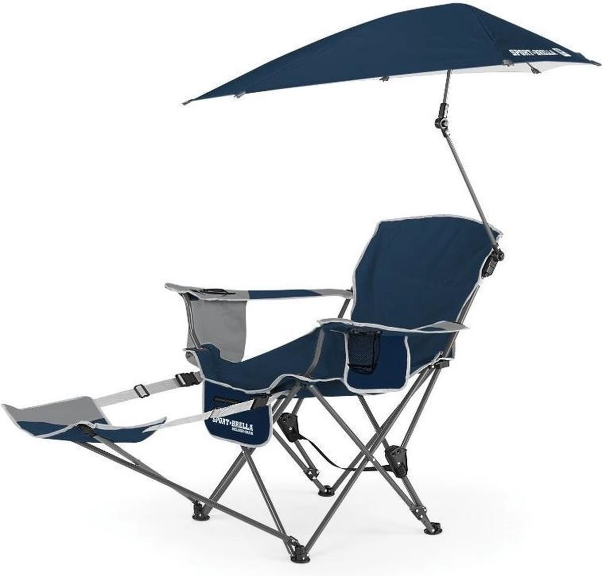 Sport-Brella Verstelbare Campingstoel Met Parasol - Strandstoel - Visstoel 1 Sport-Brella Verstelbare Campingstoel Met Parasol - Strandstoel - Visstoel