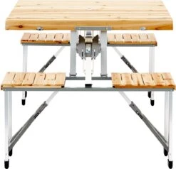 CAMPZ Fir Wood Picknicktafel, Bruin/grijs -Bo Camp Goedkope Winkel 1200x1158