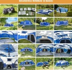 Skandika Nimbus Sleeper 12 Tent – Koepeltenten – 12 Persoons Familietent - Campingtent – Muggengaas – Sleeper Technology (3 Extra Donkere Slaapcabines) – 760 X 630 X 215 Cm (LxBxH) – 5000 Mm Waterkolom – Camping, Tuin – Kamperen – Blauw/wit 15 Skandika Nimbus Sleeper 12 Tent – Koepeltenten – 12 Persoons Familietent - Campingtent – Muggengaas – Sleeper Technology (3 Extra Donkere Slaapcabines) – 760 X 630 X 215 Cm (LxBxH) – 5000 Mm Waterkolom – Camping, Tuin – Kamperen – Blauw/wit -Bo Camp Goedkope Winkel 1200x1162 3