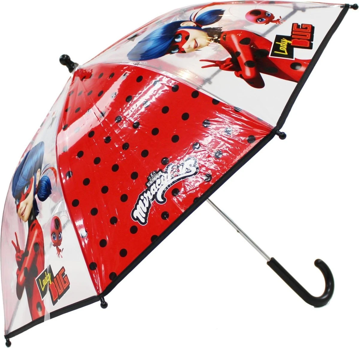 Miraculous Ladybug Rainy Days Paraplu - Rood 1 Miraculous Ladybug Rainy Days Paraplu - Rood