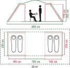 Coleman Spruce Falls 4 Vis-a-Vis Tent - Verduisterend - 4-Persoons -Bo Camp Goedkope Winkel 1200x1164 4