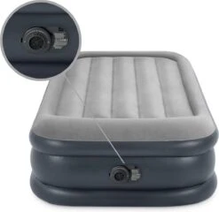 Intex Luchtbed - 1-Persoons - 99 X 191 X 42 Cm - Grijs - Met Pomp, Hoeslaken Antraciet En Reparatieset 11 Intex Luchtbed - 1-Persoons - 99 X 191 X 42 Cm - Grijs - Met Pomp, Hoeslaken Antraciet En Reparatieset -Bo Camp Goedkope Winkel 1200x1166 16