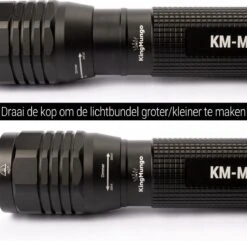 Led Zaklamp - Zeer Fel 2000 Lumen - Inclusief 4 AA Batterijen - King Mungo Zaklampen -Bo Camp Goedkope Winkel 1200x1171 13