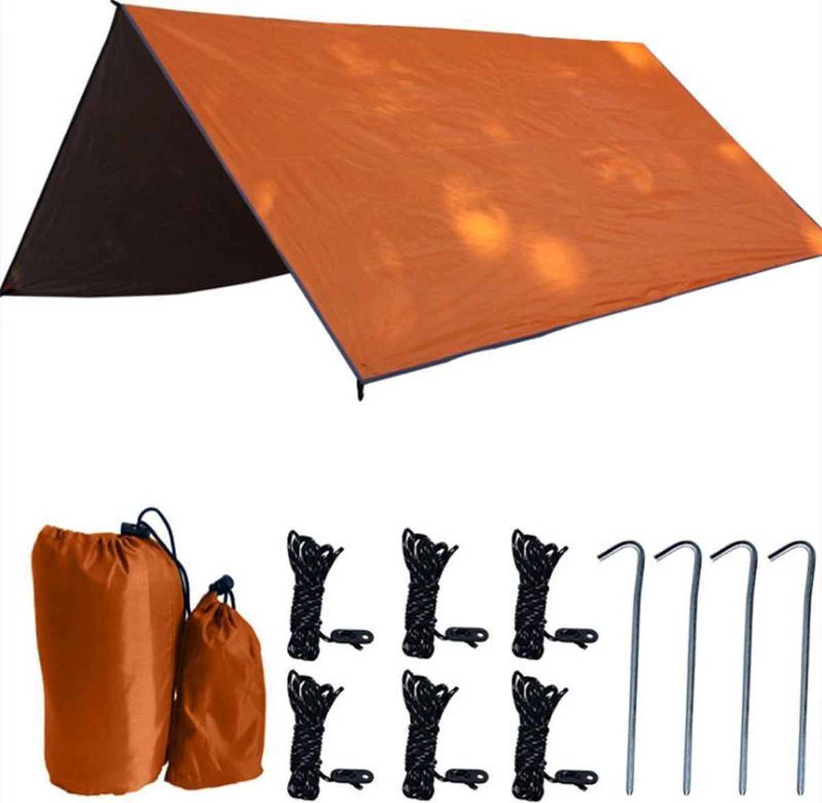 Merkloos TDR - Outdoor Draagbaar Zonnescherm Met Opbergtas - Waterdicht-SPF - Tarps Voor Kamperen300 * 300cm - 3-4Personen - Orange 1 Merkloos TDR - Outdoor Draagbaar Zonnescherm Met Opbergtas - Waterdicht-SPF - Tarps Voor Kamperen300 * 300cm - 3-4Personen - Orange