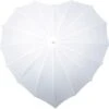 Impliva - Hartvormige Paraplu - UV-Bescherming - Ø 84 Cm - Wit