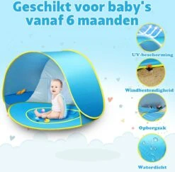 Seidon Strandtent Baby - Pop Up Tent - UV Bescherming - Baby En Kind - Waterdicht - Zwembadje - UV Bescherming 12 Seidon Strandtent Baby - Pop Up Tent - UV Bescherming - Baby En Kind - Waterdicht - Zwembadje - UV Bescherming -Bo Camp Goedkope Winkel 1200x1180 9