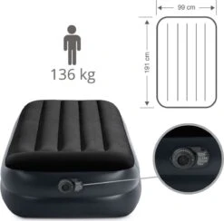 Intex Pillow Twin Luchtbed 1-persoons 99x191x42 Cm -Bo Camp Goedkope Winkel 1200x1183 1