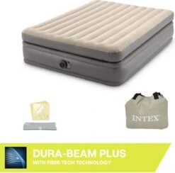 Intex Prime Comfort - Luchtbed - 2-Persoons - 152x203x51 Cm (BxLxH) - Grijs - Met Ingebouwde Motorpomp 13 Intex Prime Comfort - Luchtbed - 2-Persoons - 152x203x51 Cm (BxLxH) - Grijs - Met Ingebouwde Motorpomp -Bo Camp Goedkope Winkel 1200x1184 10