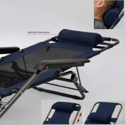 Ligstoel 155x60cm - Opvouwbaar Campingstoel Ligbed Strandstoel Tuinstoel Vouwligstoel Blauw 30 Ligstoel 155x60cm - Opvouwbaar Campingstoel Ligbed Strandstoel Tuinstoel Vouwligstoel Blauw -Bo Camp Goedkope Winkel 1200x1184 3