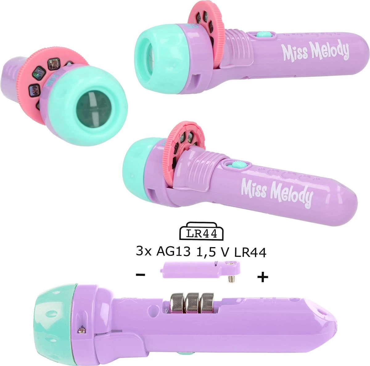 Depesche Miss Melody Zaklantaarn Met Plaatjes 3 Depesche Miss Melody Zaklantaarn Met Plaatjes - Afbeelding 3