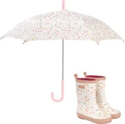 Little Dutch Paraplu - Flowers & Butterflies - Kinderparaplu - Roze -Bo Camp Goedkope Winkel 1200x1186 11