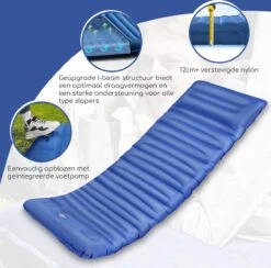 Hikr® Slaapmat 10cm+ Dikte - Comfortabel Luchtmatras - Zelfopblazend Met De Voet - TPU+40D Nylon - Slaapmatje Eenpersoons En Uit Te Breiden Tot Tweepersoons - Slaapmat Met Ingebouwde Pomp 9 Hikr® Slaapmat 10cm+ Dikte - Comfortabel Luchtmatras - Zelfopblazend Met De Voet - TPU+40D Nylon - Slaapmatje Eenpersoons En Uit Te Breiden Tot Tweepersoons - Slaapmat Met Ingebouwde Pomp -Bo Camp Goedkope Winkel 1200x1186 14