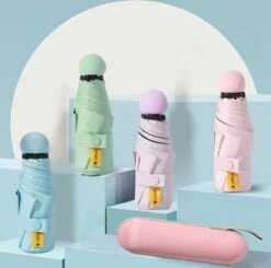 Merkloos TDR--Opvouwbare Paraplu -Windproof-Zonbescherming Anti-Uv UPF50 + Met Gratis Reisetui-roze -Bo Camp Goedkope Winkel 1200x1189 10