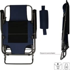 Ligstoel 180x60cm - Opvouwbaar Campingstoel Ligbed Strandstoel Tuinstoel Vouwligstoel Blauw -Bo Camp Goedkope Winkel 1200x1191 1