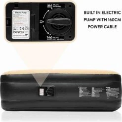 Merkloos Avenli 88030 Hoog Verhoogd Gevlokt Luchtbed | Queensize | Ingebouwde Pompen | Snelle En Gemakkelijke Inflatie -Bo Camp Goedkope Winkel 1200x1196 29