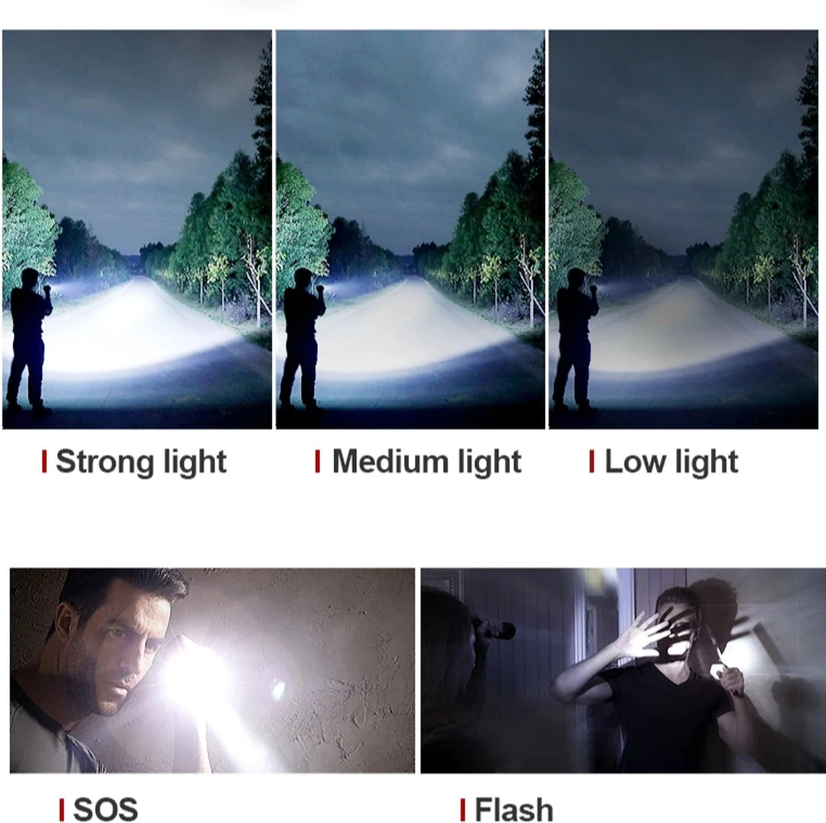 Merkloos Led-zaklamp 15000, Lumen 4200 XHP70.4 PROFESSIONAL-XLED - Oplaadbaar USB Zoeklicht - CE Gekeurd. 2 Merkloos Led-zaklamp 15000, Lumen 4200 XHP70.4 PROFESSIONAL-XLED - Oplaadbaar USB Zoeklicht - CE Gekeurd. - Afbeelding 2