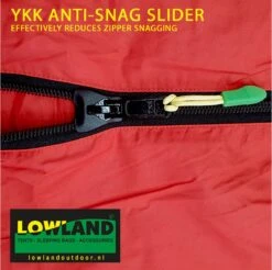 LOWLAND OUTDOOR® Donzen Slaapzak - Companion Economy - 210x80 Cm - Rood -Bo Camp Goedkope Winkel 1200x1196 6