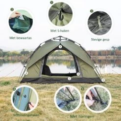 Sens Design Pop Up Tent - Tent - 2-3 Personen 11 Sens Design Pop Up Tent - Tent - 2-3 Personen -Bo Camp Goedkope Winkel 1200x1197 6