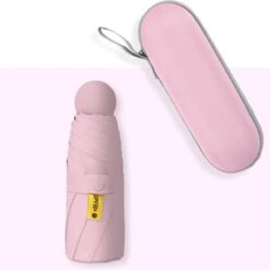 Merkloos TDR--Opvouwbare Paraplu -Windproof-Zonbescherming Anti-Uv UPF50 + Met Gratis Reisetui-roze -Bo Camp Goedkope Winkel 1200x1198 18