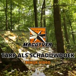 MacGyver® ‘3-in-1’ Tent | Tarp – Schaduwdoek – Hangmat | Strandtent | Outdoor-tent | Shelter | Vistent | 280 X 280 Cm | Camouflage | Waterdicht | Lichtgewicht -Bo Camp Goedkope Winkel 1200x1198 21