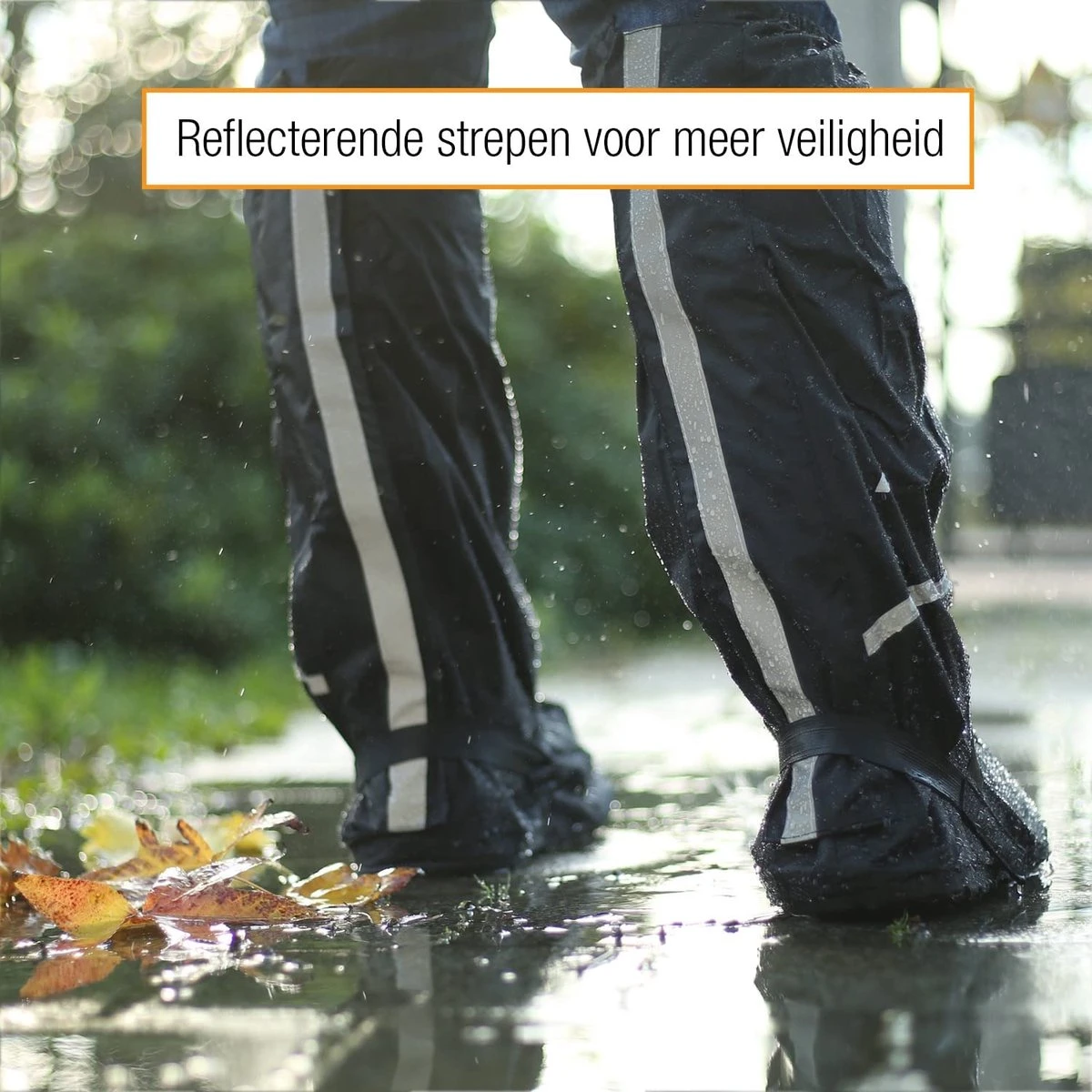 Amazy Regenoverschoenen + Gratis Opbergtas (maat 44/45 | Hoog) - Waterdichte En Antislip Schoenovertrekken Met Reflectoren Voor Droge, Schone Schoenen, Zelfs In De Regen, Sneeuw Of Stof. 4 Amazy Regenoverschoenen + Gratis Opbergtas (maat 44/45 | Hoog) - Waterdichte En Antislip Schoenovertrekken Met Reflectoren Voor Droge, Schone Schoenen, Zelfs In De Regen, Sneeuw Of Stof. - Afbeelding 4