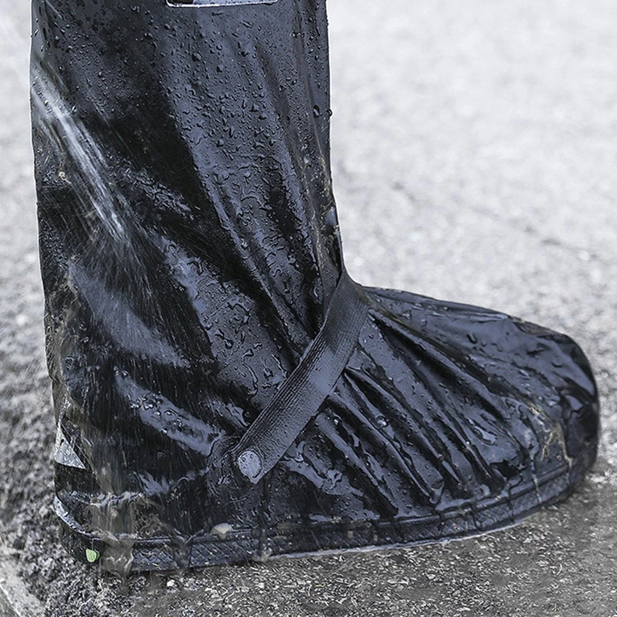 Somstyle Overschoenen - Maat 43-45 - Schoenovertrekken - Waterdicht & Reflecterend - Unisex - Hoog - Donkerblauw 12 Somstyle Overschoenen - Maat 43-45 - Schoenovertrekken - Waterdicht & Reflecterend - Unisex - Hoog - Donkerblauw - Afbeelding 12