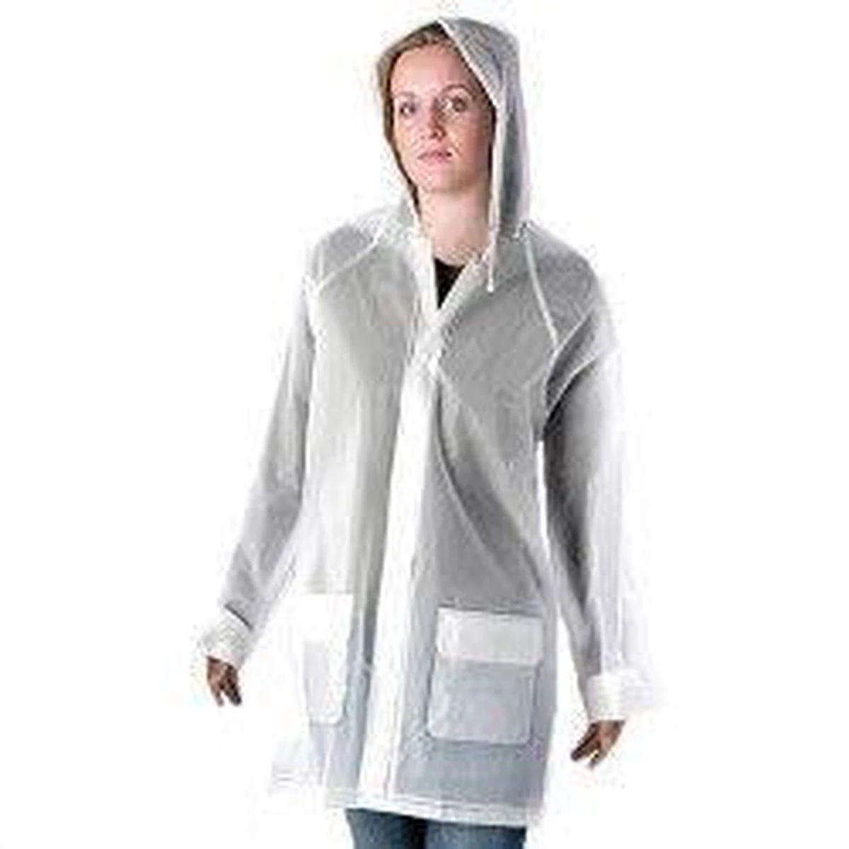 Regenjack - Poncho - Transparant - One Size 3 Regenjack - Poncho - Transparant - One Size - Afbeelding 3