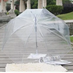 Merkloos Paraplu Doorzichtig - Winddichte Paraplu Regenbeschermende Paraplu Grote Doorzichtige Koepelparaplu Doorkijkparaplu Transparante Paraplu Met Lange Steel -Bo Camp Goedkope Winkel 1200x1200 1099