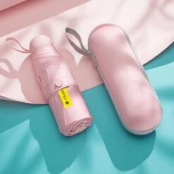 Merkloos TDR--Opvouwbare Paraplu -Windproof-Zonbescherming Anti-Uv UPF50 + Met Gratis Reisetui-roze -Bo Camp Goedkope Winkel 1200x1200 1117