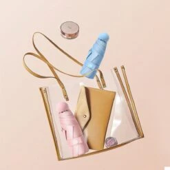 Merkloos TDR--Opvouwbare Paraplu -Windproof-Zonbescherming Anti-Uv UPF50 + Met Gratis Reisetui-roze -Bo Camp Goedkope Winkel 1200x1200 1118